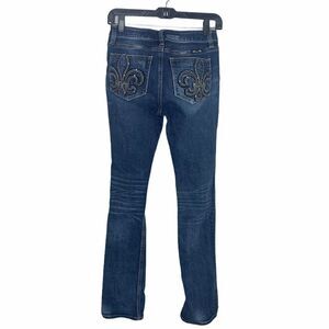Miss Me fleur de lis slim boot jeans size 25